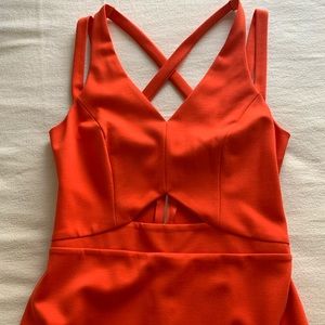 bebe Cutout/Strappy Party Dress
